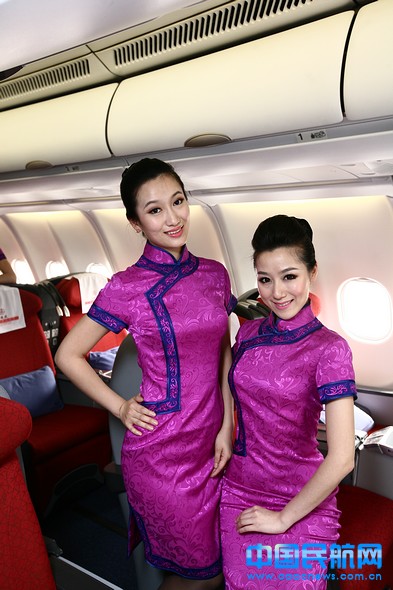 川航新推新款旗袍制服