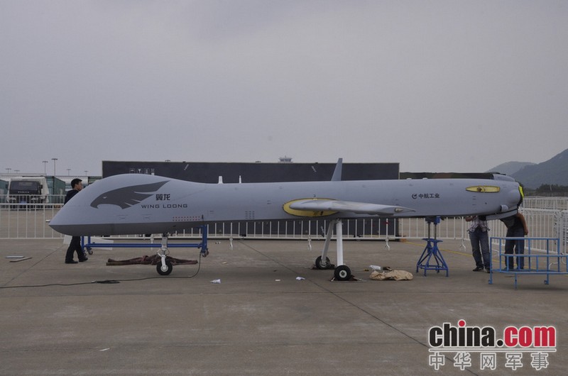 中航翼龙无人机驾临珠海 实拍组装过程
