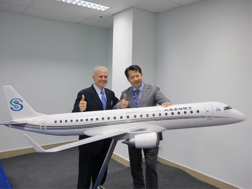 巴航工业与民生金融租赁签订三架世袭1000确