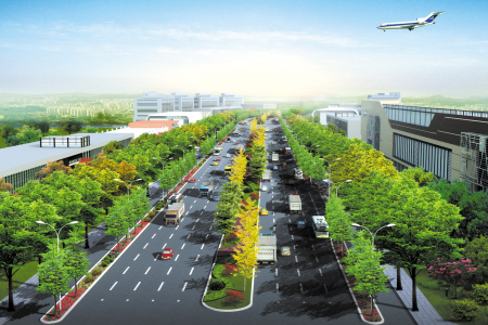 陕西展临空经济魅力 建西咸新区国际空港城市