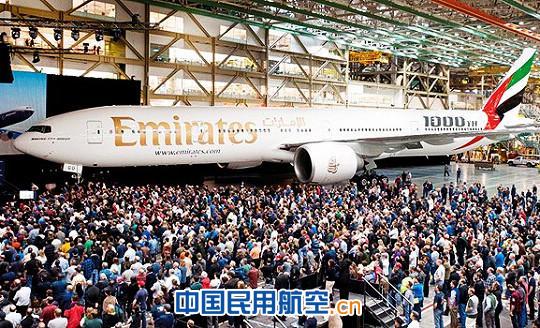 伊顿协助波音向阿联酋航空交付第1000架777客机 伊顿协助波音向阿联酋航空交付第1000架777客机