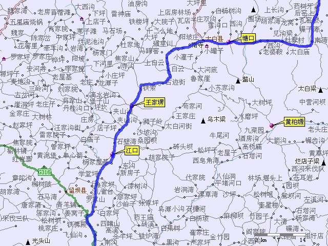 秦岭四大古道地图及攻略(图)