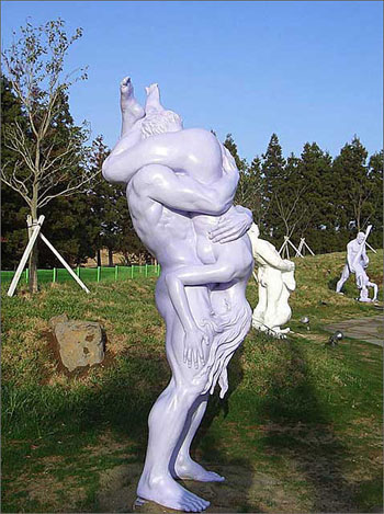 国外园林绝妙人体艺术欣赏(组图)