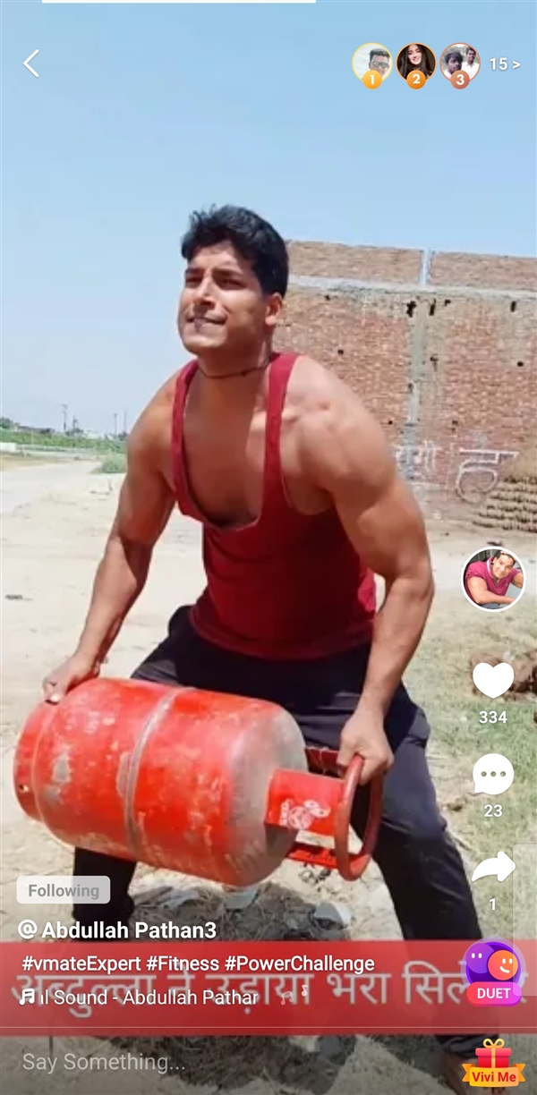 网红“大力士”在印度“快手”VMate抗疫 筹集物资救助2000余家庭