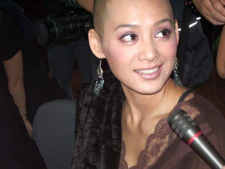 宁静新生短发是假发?娱乐圈光头女星知多少(图